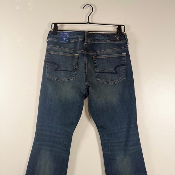 NWT American Eagle Outfitters Kick Boot Dark Shadow Mid Rise Jeans Womens Size 8 - Picture 12 of 13